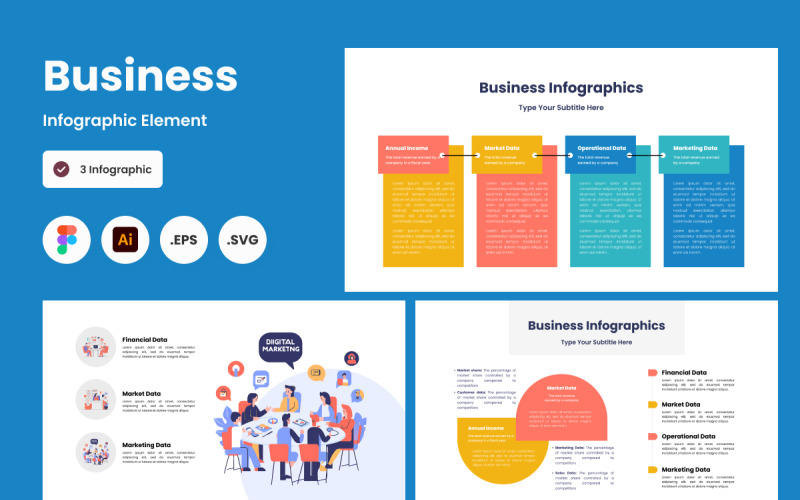 Szablon infografiki biznesowej V11