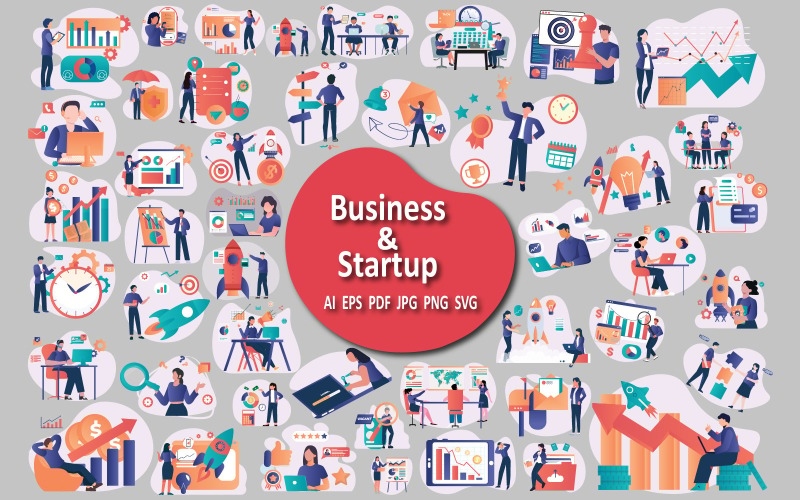 Business and Startup Illustrations Collection