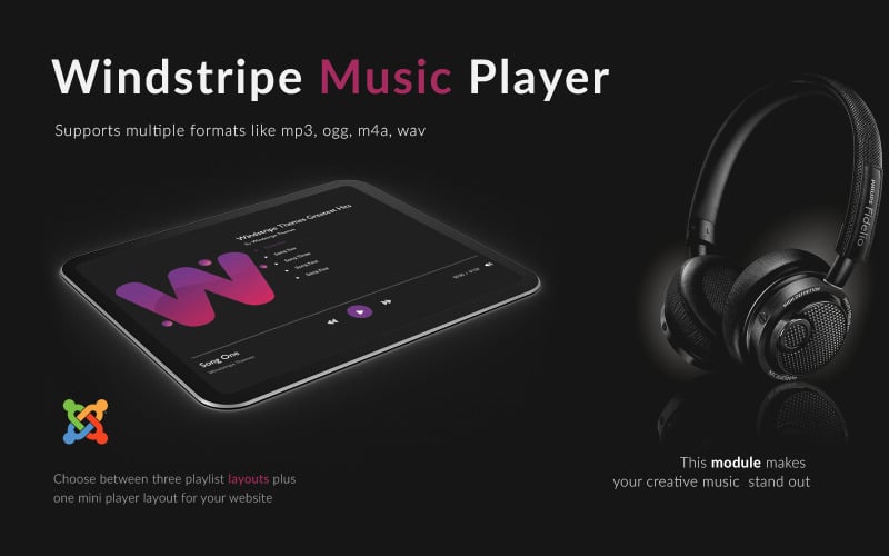 Windstripe Music Player Joomla-Modul