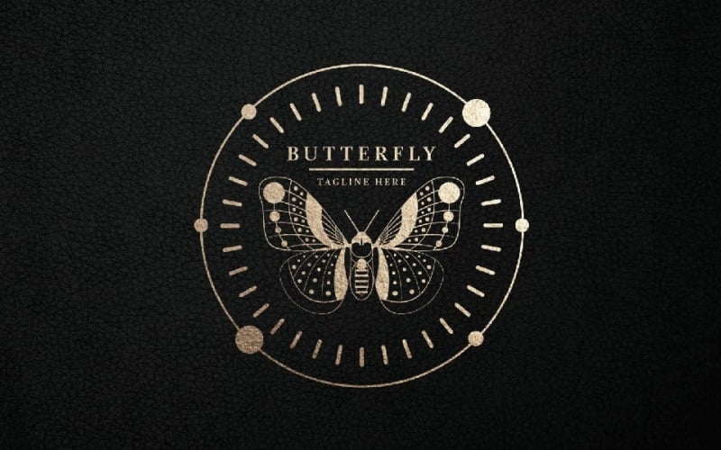 Line Butterfly Pro Logo Template