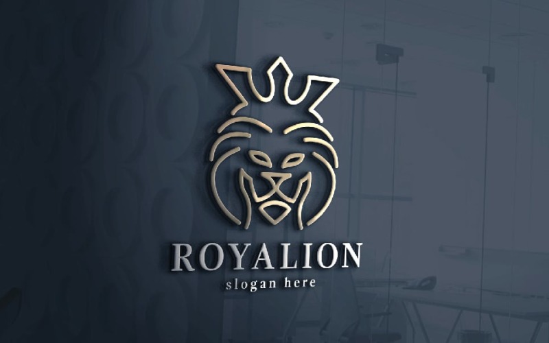 Modèle de logo de la marque Royal Lion