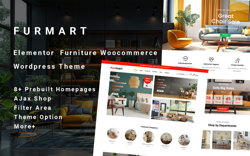 FurMart - Elementor Meubels WooCommerce WordPress Thema