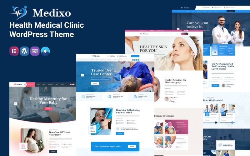 Medixo - тема WordPress для медицинской клиники