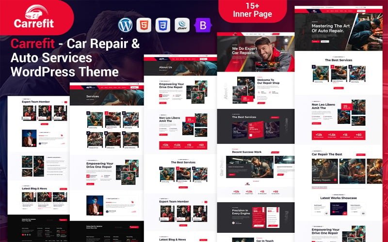 Carrefit-汽车修理 & Auto 服务 WordPress Theme