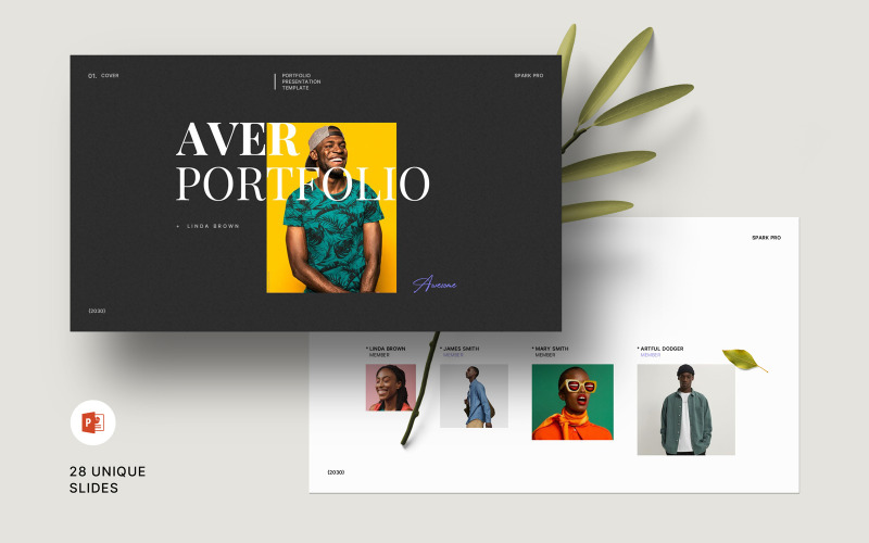 Aver Portfolio Presentation Template