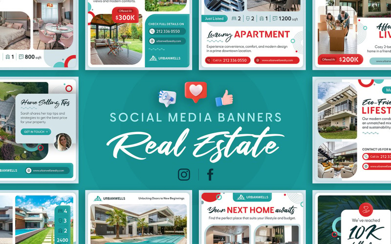 Modern Real Estate Banner Templates