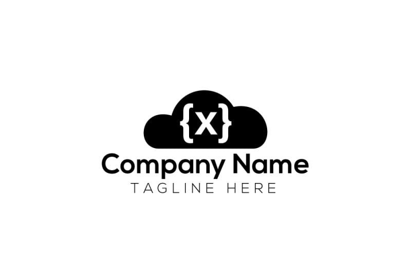 Modèle de conception de logo Cloud Dev