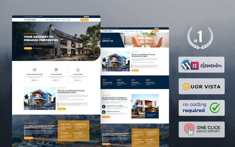 QuorVista Real Estate Elementor-sjabloonkit