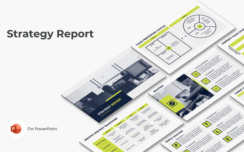 Strategy Report PowerPoint Template