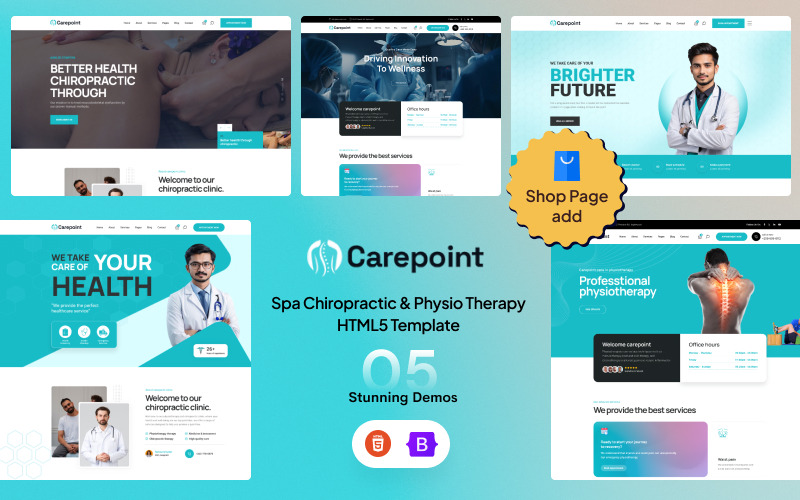 Carepoint - Modello HTML5 per chiropratica e fisioterapia spa