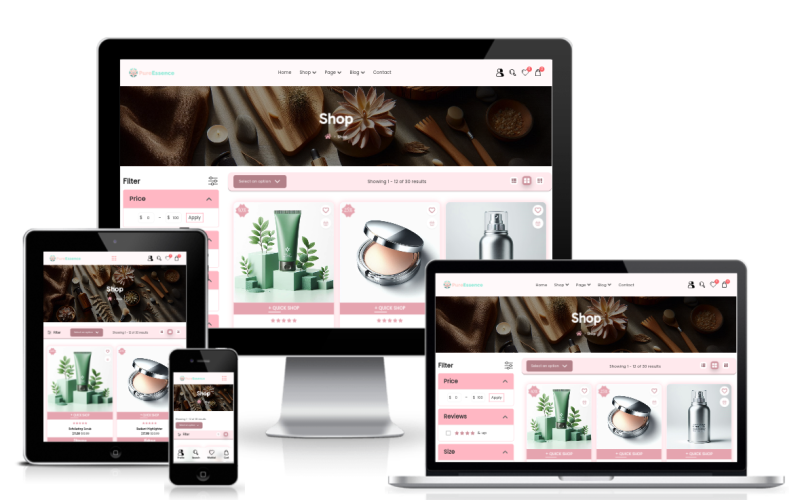 PureEssence - React eCommerce Mall