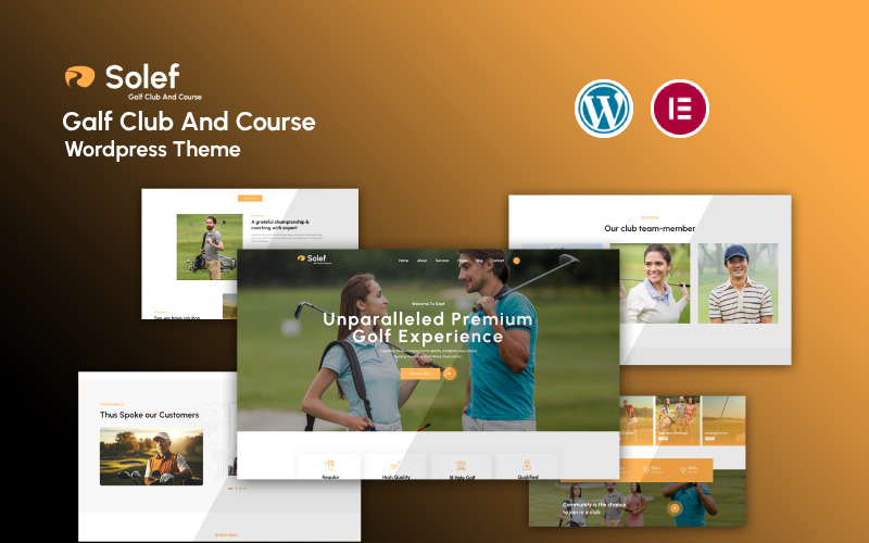 Solef - Motyw WordPress dla Golf Club Sports