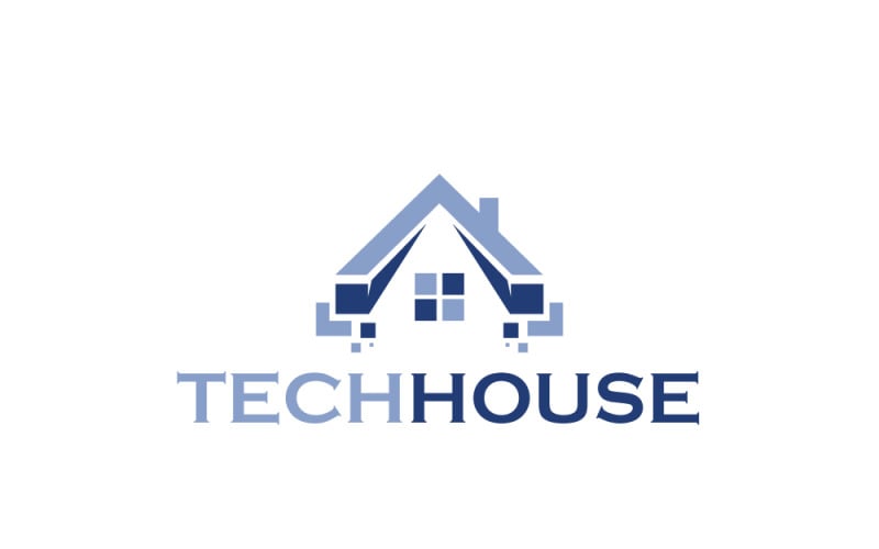 Tech House Logo Design Template