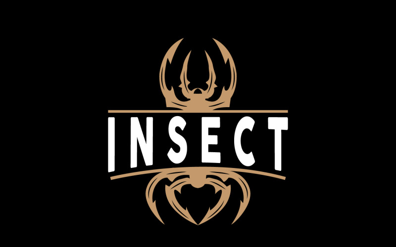 Spinnenlogo Insectendier Vector Premium V20