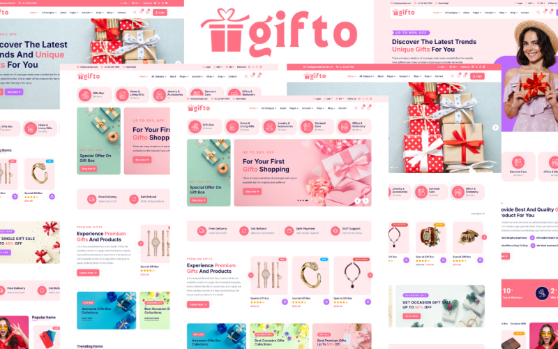 Gifto -礼品商店HTML5模板