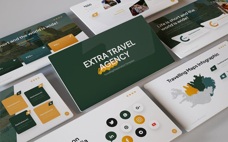 Extra - Modelo de Google Slides para Agência de Viagens