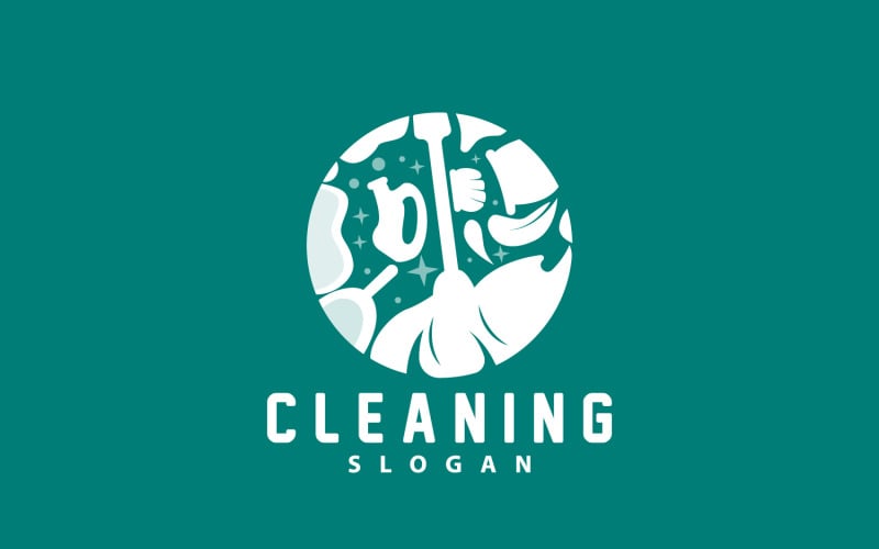 Cleaning Logo Vector Cleaning Clean Service V5