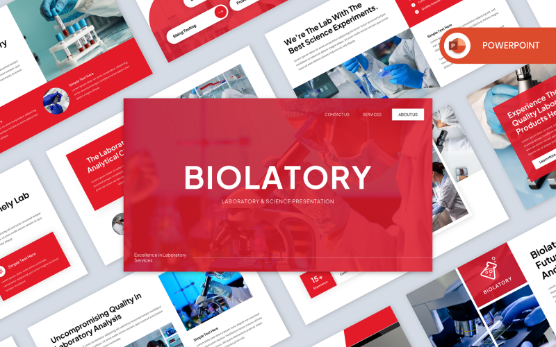 Biolatory – Laboratóriumi és tudományos kutatási PowerPoint