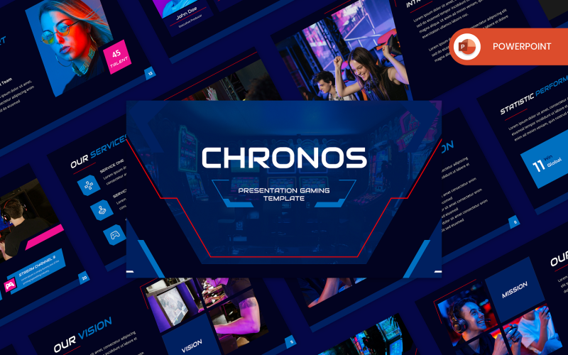 Chronos - Gaming PowerPoint šablony