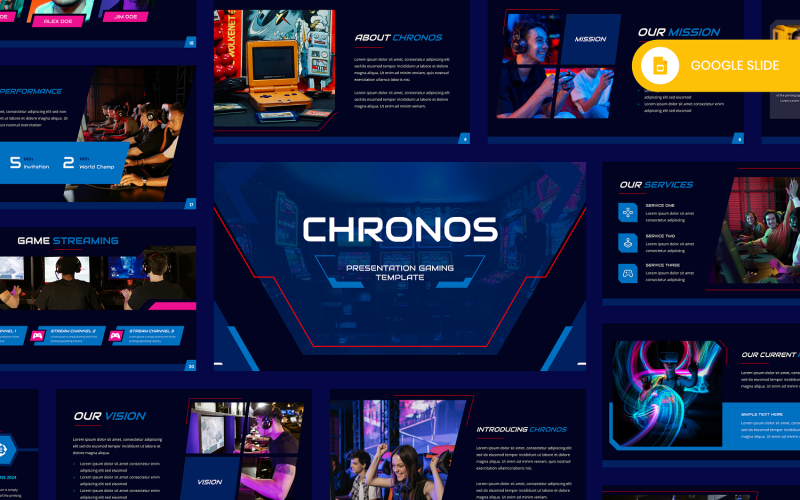 Chronos - Modèle de diapositive Google pour les jeux vidéo