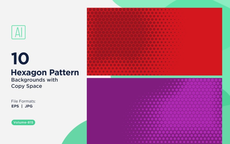 Dynamic Hexagon Pattern Background for Creative Projects 815