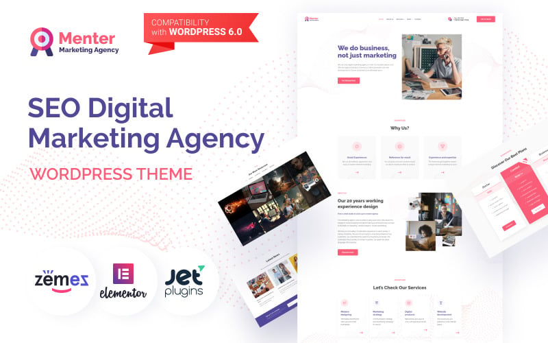 Menter - SEO Digital Marketing Agentur WordPress Theme