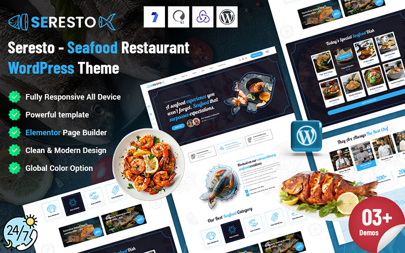 Seresto - Tema WordPress per i frutti di mare subacquei