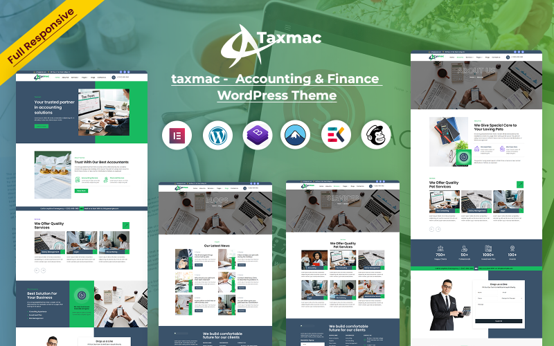 Taxmac - Redovisning & Finans WordPress-tema