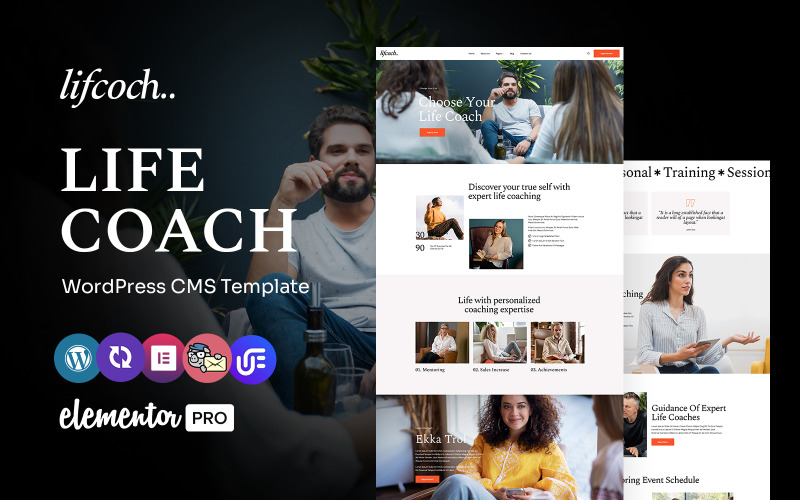 lifcoch - Tema WordPress Elementor multiuso per il life coaching