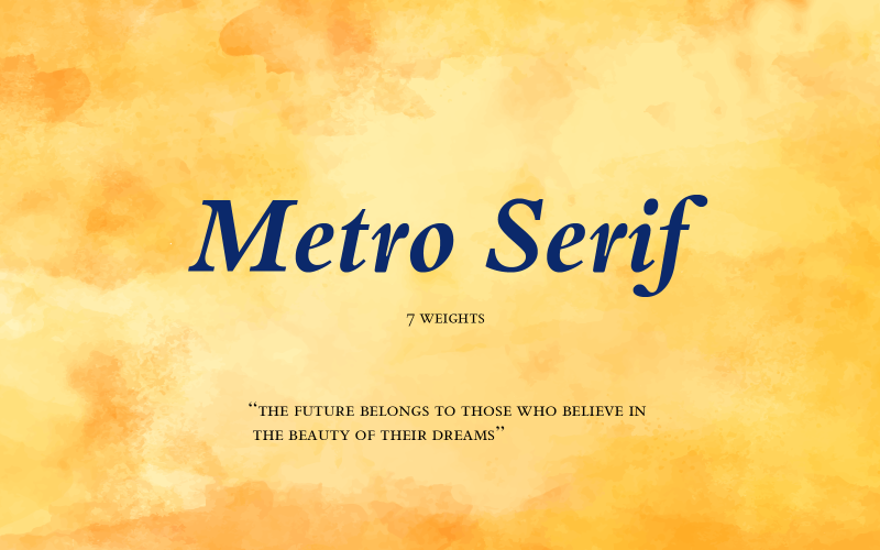 MetroSerif -creative font-07-24