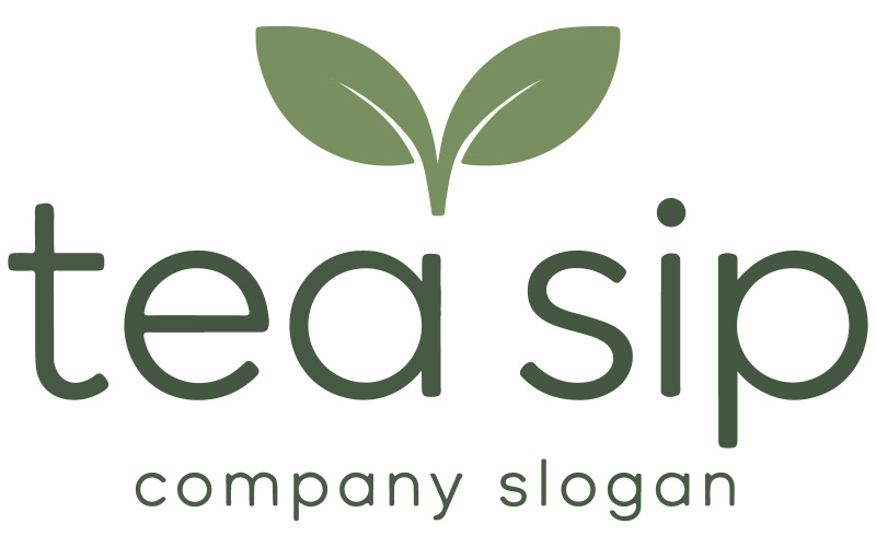 A logo with  brand name Tea