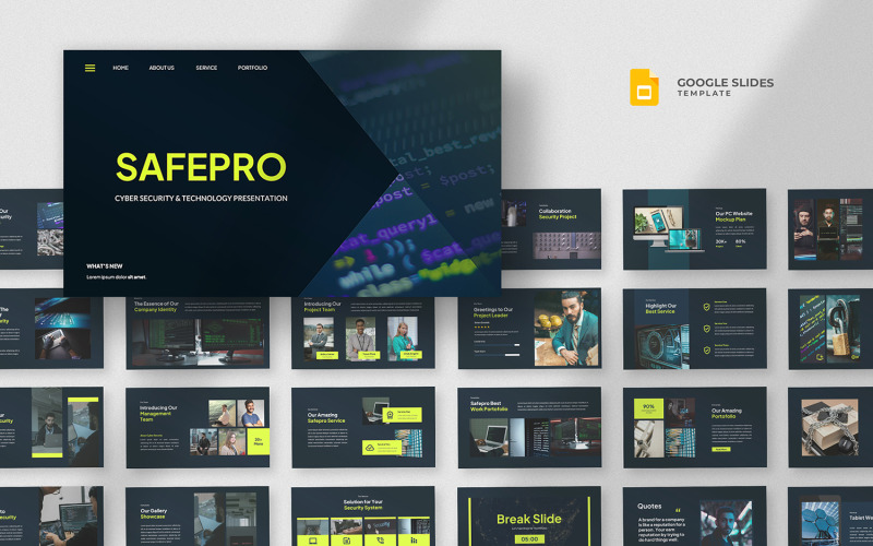 Safepro - Cyber Security Google Slides Mall