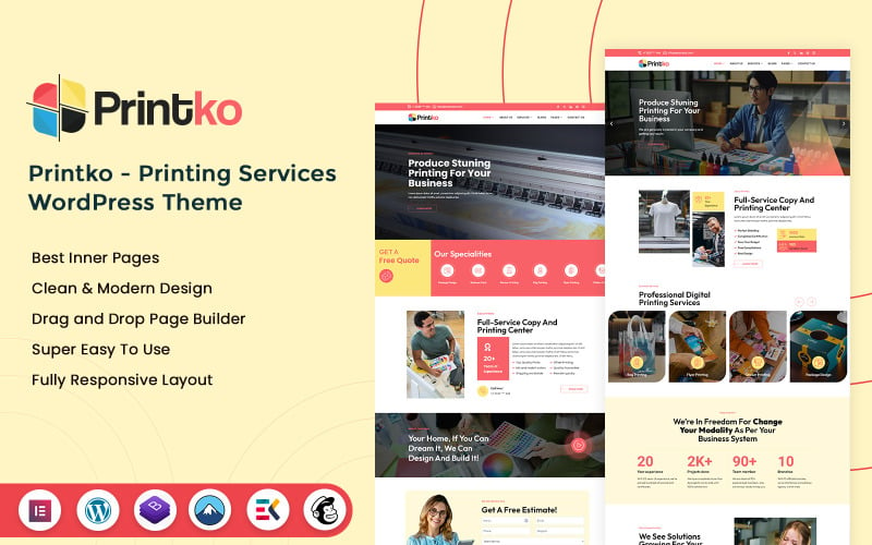 Printko - Printing Services WordPress Theme