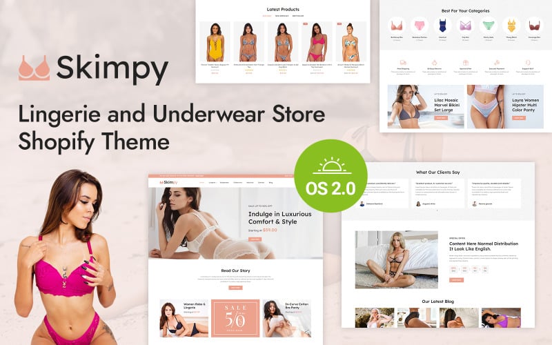 Skimpy - Bikini, İç Çamaşırı ve Mayo Mağazası Shopify 2.0 Duyarlı Tema