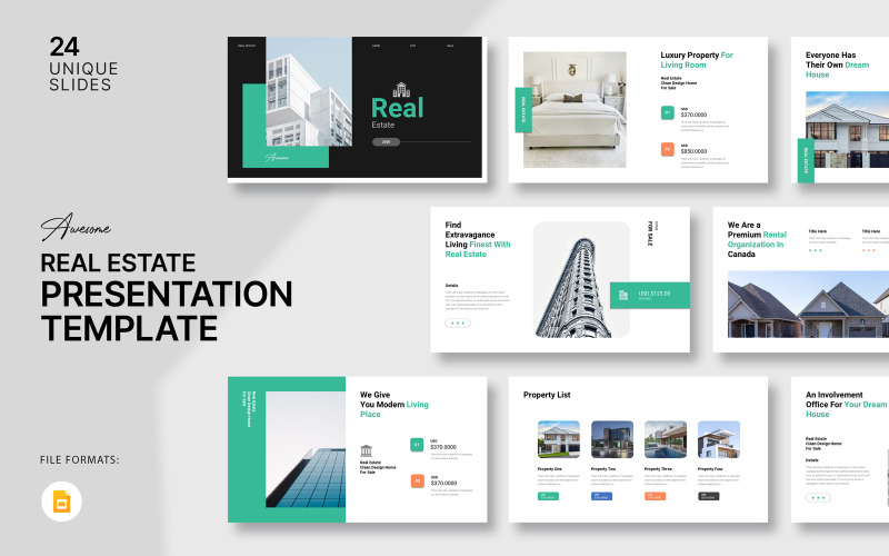 Digital Real Estate Google Slide Template