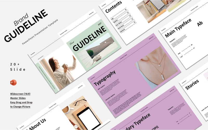 Brand Guideline  PowerPoint template