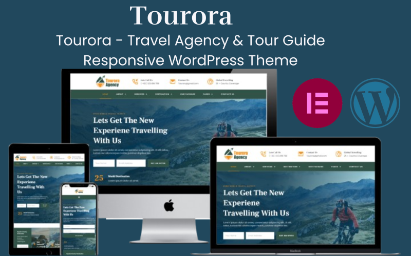 Tourora - Resebyrå & reseguide Responsivt WordPress-tema