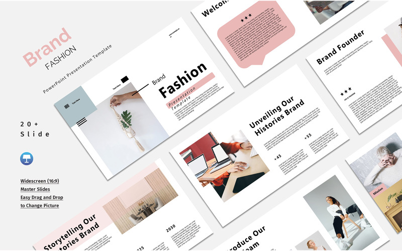 Brand Fashion keynote template