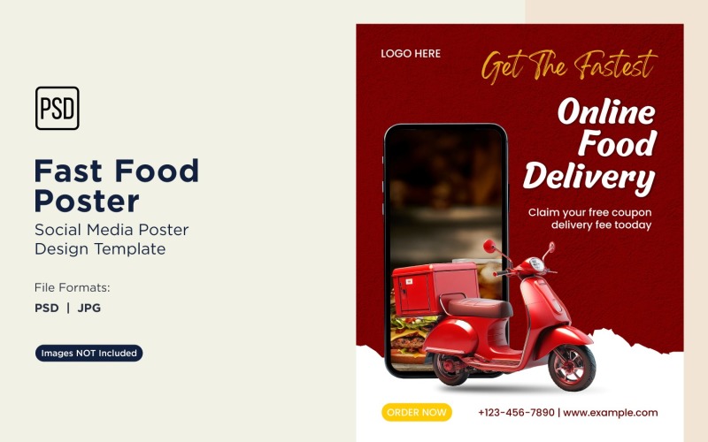 Fast Food Social Media Post Poster Design Template 88