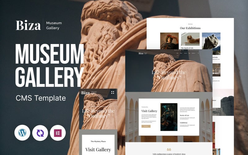 Biza – Mehrzweck-Responsive-WordPress-Theme für Museen und Kunstgalerien