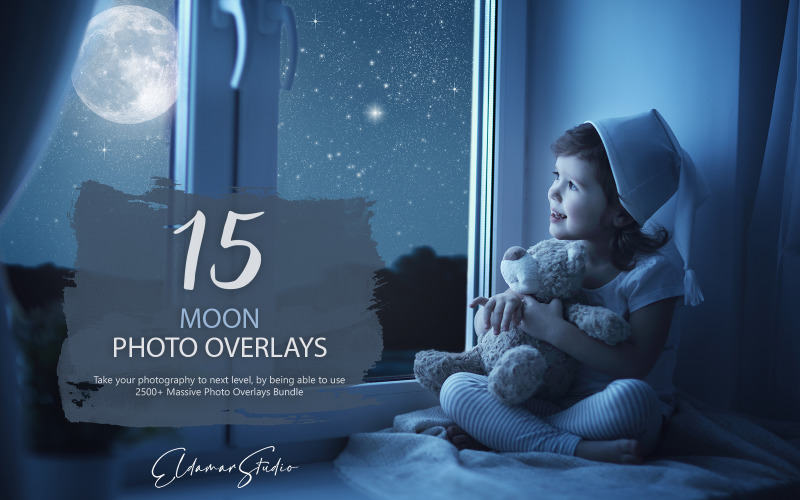 15 Moon Halloween Photo Overlays