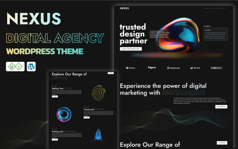 Nexus - Tema WordPress per agenzia digitale e soluzione IT