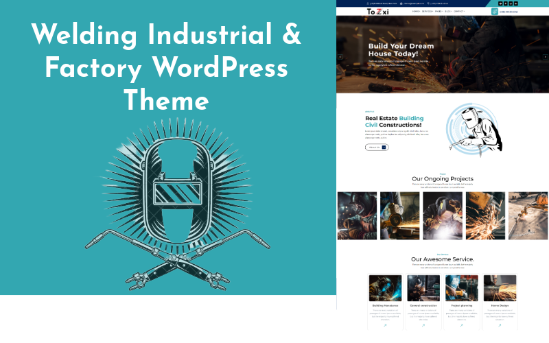 Loges - Tema WordPress Industrial e de Fábrica para Soldagem