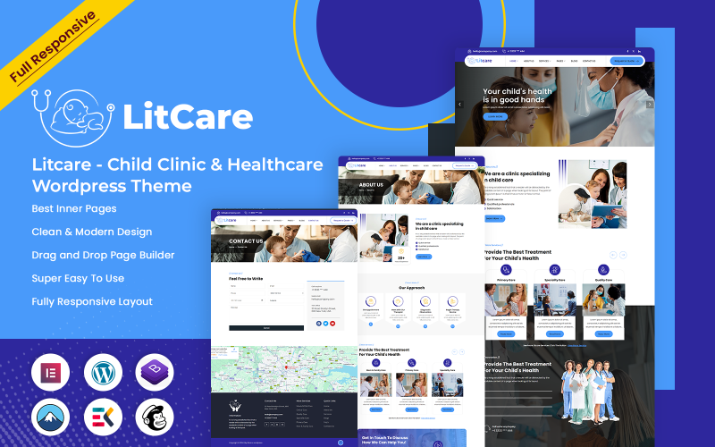 Litcare - Kinderkliniek & Gezondheidszorg WordPress Thema