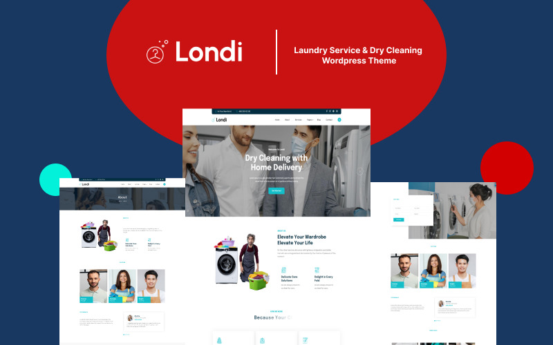 Londi – Wäscheservice und chemische Reinigung WordPress-Theme