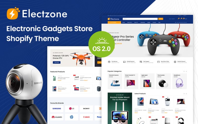 Electzone - Multipurpose Electronics Store Shopify 2.0 Responsive Theme