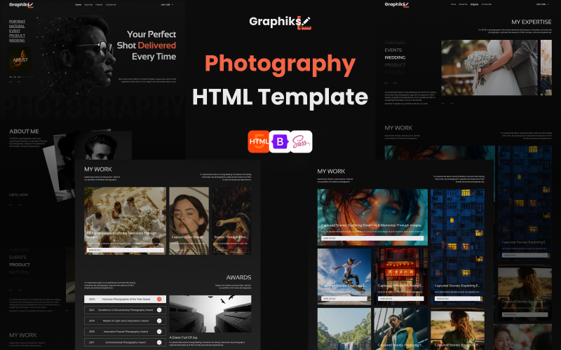 Graphiks - Modello HTML per portfolio fotografico