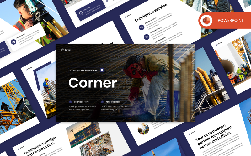 Corner - Construction PowerPoint Template