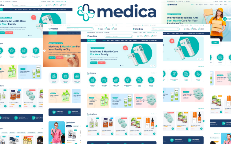 Medica - HTML5-шаблон для электронной коммерции в сфере здравоохранения и медицины