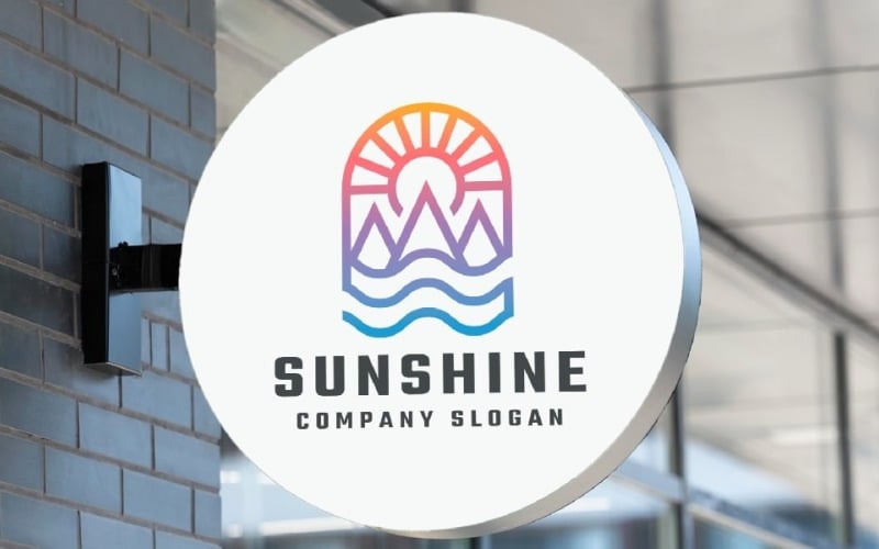 Sun Shine Nature Summer Logo